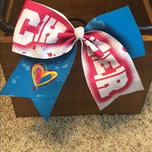 Cheer Bow with ponytail holder
